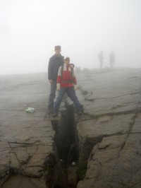 Preikestolen - tak takové to bylo na vrcholu