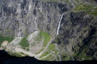 Pohled na Trollstigen - Trolí stezku