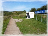 Hoštice-zastávka vlak.