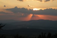Západ slunce nad Nováky