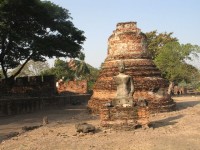 Zničené město Ayutthaya