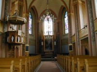 PORI - oltář v protestanském kostele
