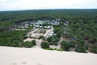 Dune de Pilat - kemp pod dunou