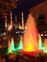 Selimova mešita v noci 