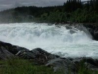 Peřeje Laksforsen - Lososí vodopád