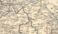 Výřez oblasti Mělnicky z Historické mapy Čech