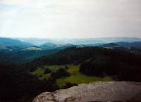 Pohled do krajiny z hory Sitno
