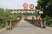 Most přes Sázavu v obci Lštění