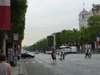vyzdobená Champs Elysées