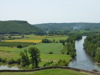 řeka Dordogne pohled z hradeb