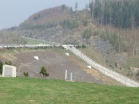 Přehrada Slezská Harta - hráz