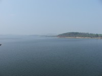 Přehrada Slezská Harta - pohled na přehradu