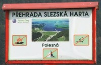 Slezská Harta - hráz přehrady
