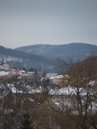 Sitka - údolí Dolního žlebu - pohled ze Šternberka
