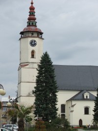 Bílovec - kostel - detail věže