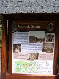 informační panel u Andrusivova lomu