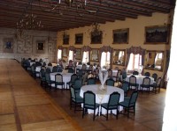 velká jídelna na zámku Mělník