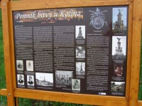 informační tabule u památníku v Křečhoři