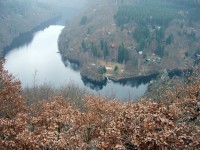 Smetanova vyhlídka - pohled na Ztracenku v zimě