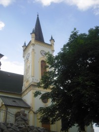 Obec Krajková a její dominanta – kostel sv. Petra a Pavla