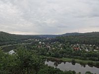 Vltava – vyhlídka nedaleko obce Vrané nad Vltavou