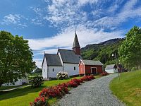 Obrázky z Norska – kostel v obci Luster