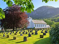 Obrázky z Norska – kostel Hjelmeland kyrkje