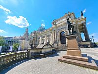 Drážďany a Brühlova terasa (Brühlsche Terrasse)