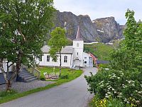 Obrázky z Norska – kostel v obci Reine