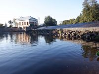 Kilometr 53,9	a nesjízdný jez Ptýrov. Loď přetahujeme celkem v pohodě.