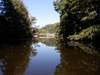 Pod kilometrem 43,8 je podepsán jez Josefův důl.