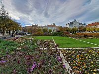 Obrázky z Maďarska a hlavní náměstí Fő tér ve městě Szombathely
