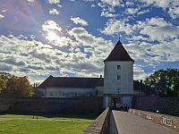 Obrázky z Maďarska a kavárna v hradu Sárvár ve městě Sárvár