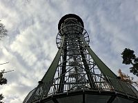 Obrázky ze Šumavy a rozhledna Dobrá voda nad městem Horní Planá