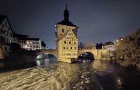 Obrázky z města Bamberg a vánoční trhy