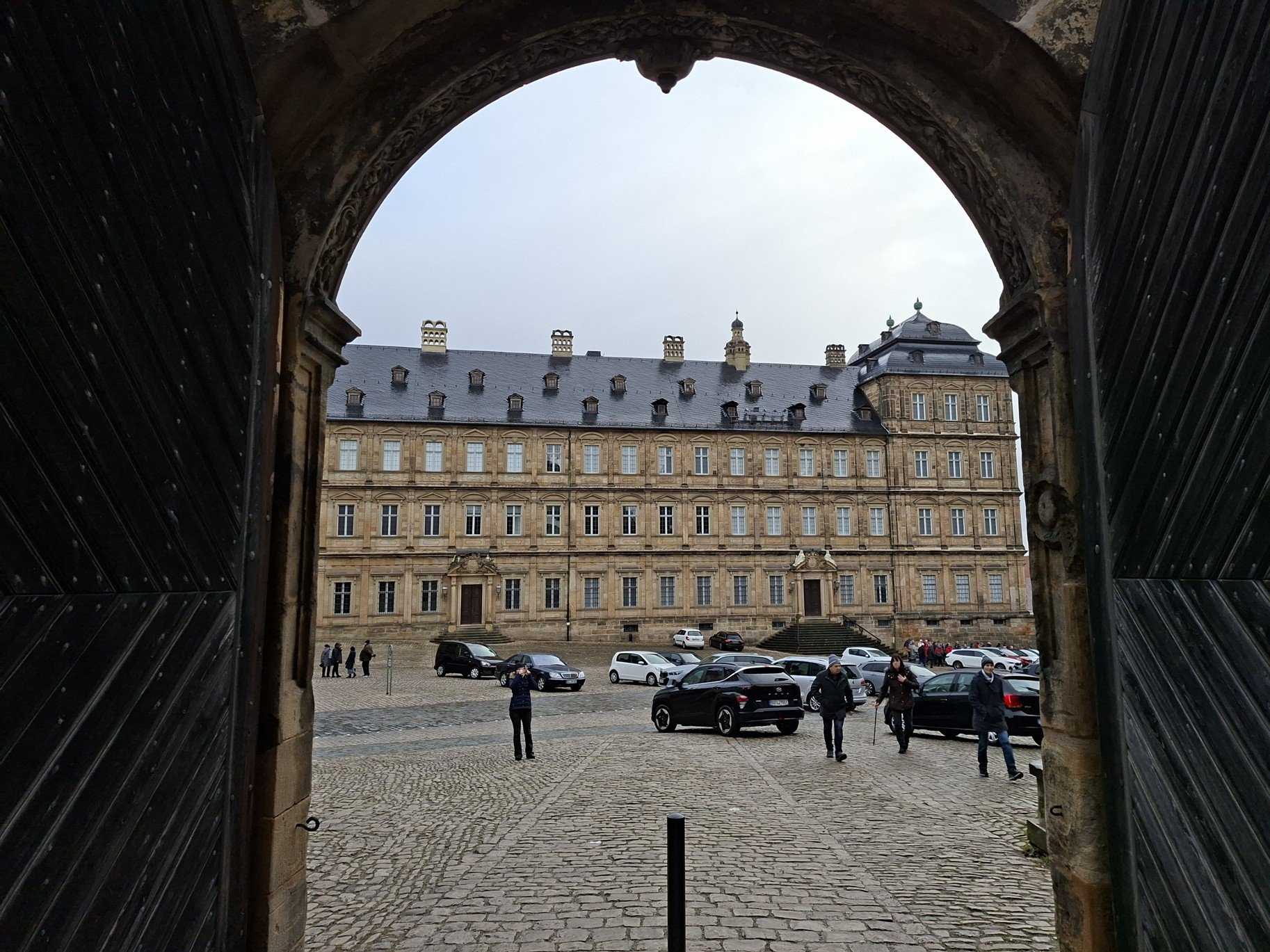 Obrázky z města Bamberg a Alte Hofhaltung na Domplatz