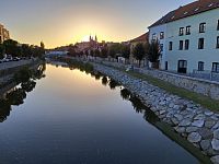 Pohled z lávky plk. Svobody