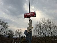 Černošice – turistický ukazatel Kazín
