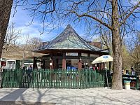 Obrázky z neněmeckého Mnichova a Biergarten am Chinesischen Turm