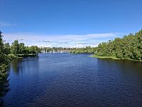 Obrázky nejenom z Laponska – rybí přechod v parku Hupisaaret ve městě Oulu ve Finsku