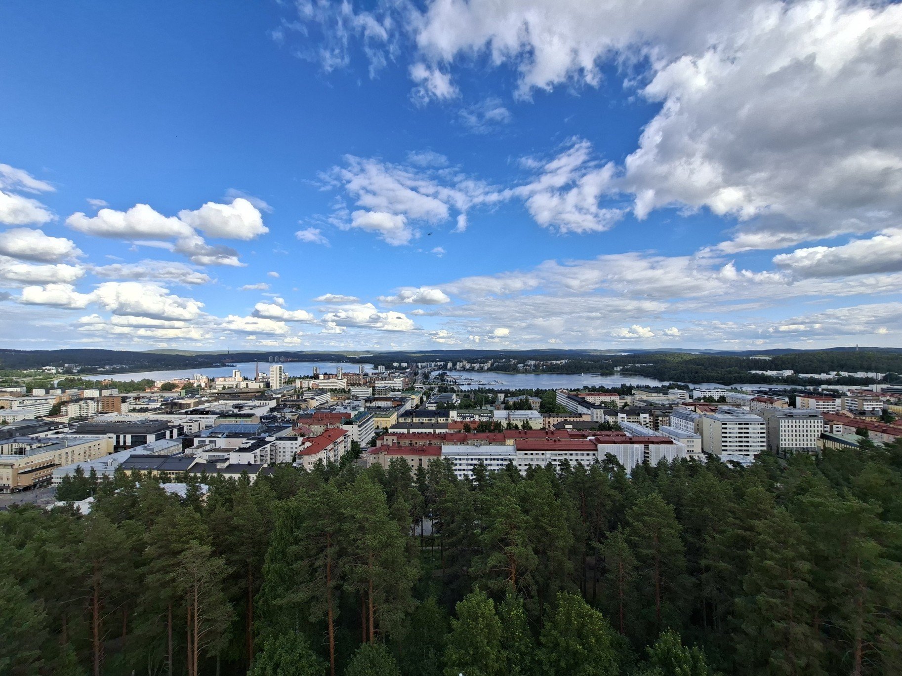 Obrázky nejenom z Laponska – nábřeží a přístav v Jyväskylä ve Finsku
