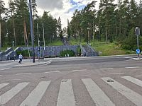 Obrázky nejenom z Laponska – schody z Harju v Jyväskylä ve Finsku