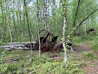 Během druhé světové války byl severský region Finnmark okupován nacisty, kteří v těchto místech zřídili polní nemocnici. Když se nacisti dozvěděli, že válku prohráli, snažili se za sebou zahladit stopy a co šlo, to zničili.