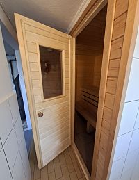 Skoro v každém ubytování tady na severu je sauna.