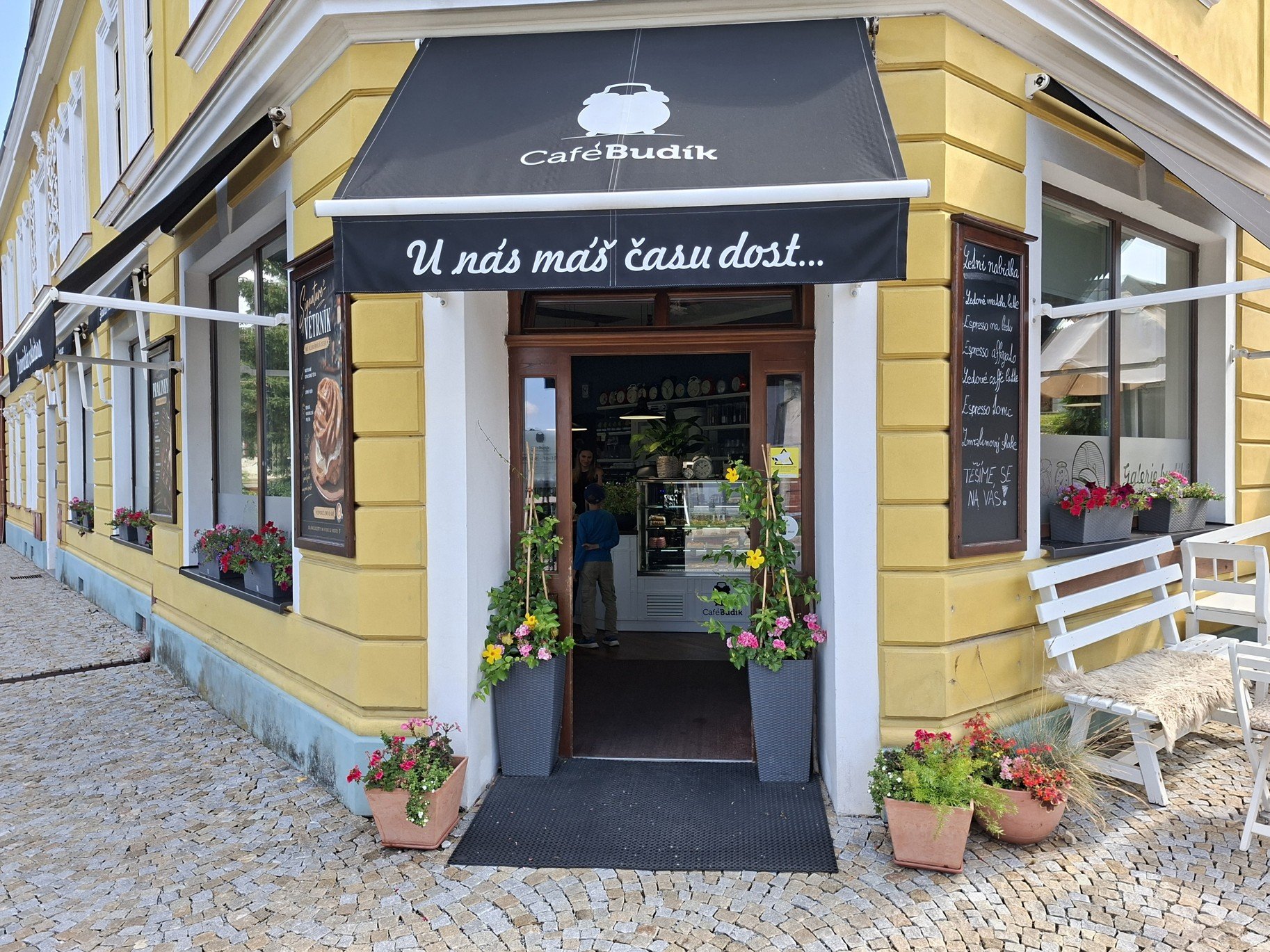 Café Budík v Černovicích na pomezí jižních Čech a Vysočiny