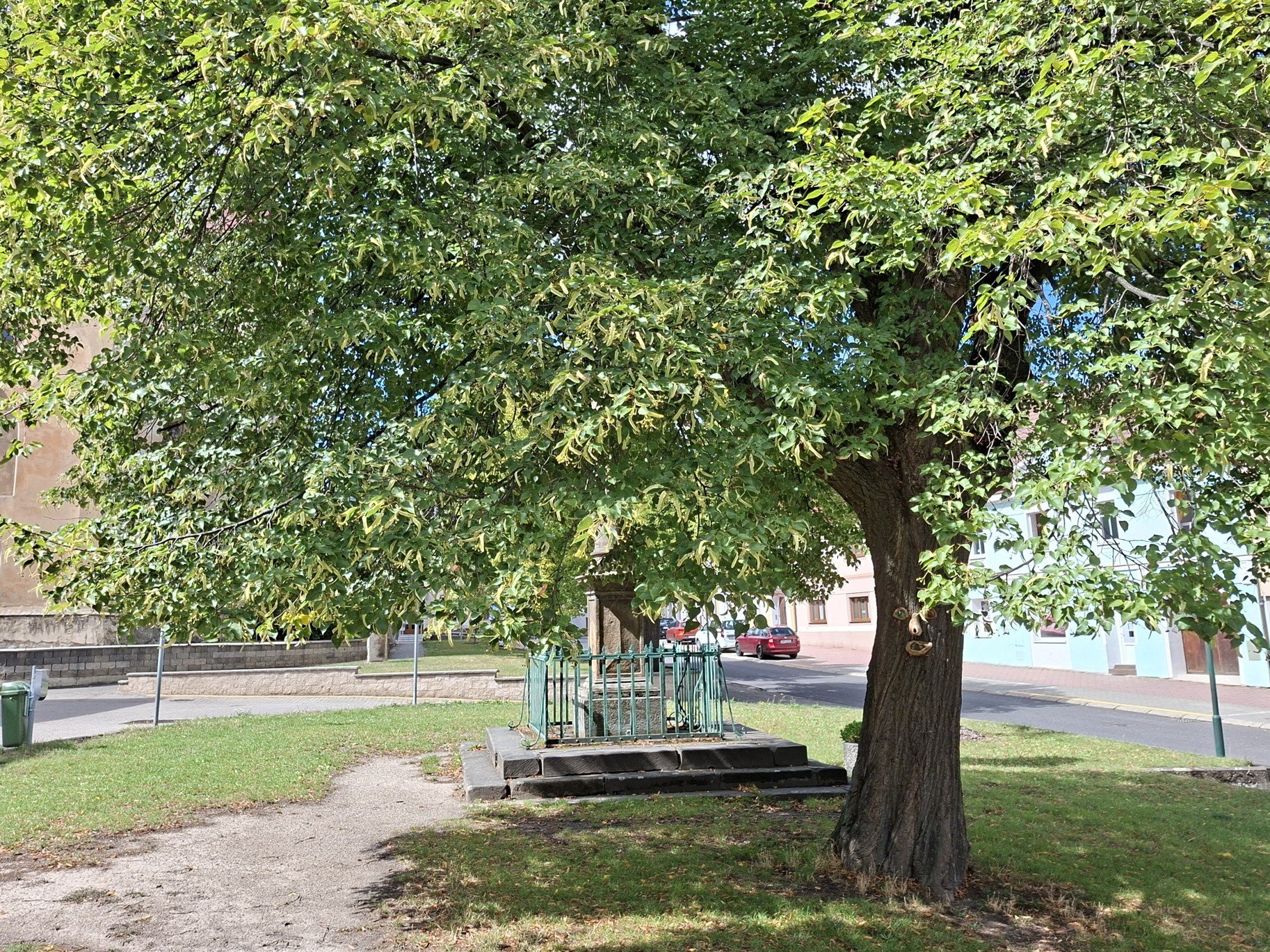 Třebenice a mariánský sloup