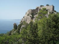 Rhodos - zřícenina hradu Monolithos