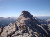 Hora Watzmann (2.713 m.n.m.) v Berchtesgadensku - druhá nejvyšší hora Německa