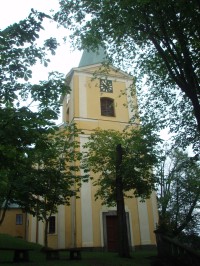 Kostel sv. Michaela Archanděla v obci Andělská Hora u Karlových Varů