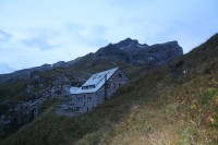 Horská chata Pfälzer Hütte  v Lichtenštejnsku